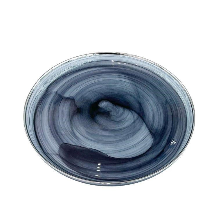 Colored Glass Serving Plate 27*2 cm
