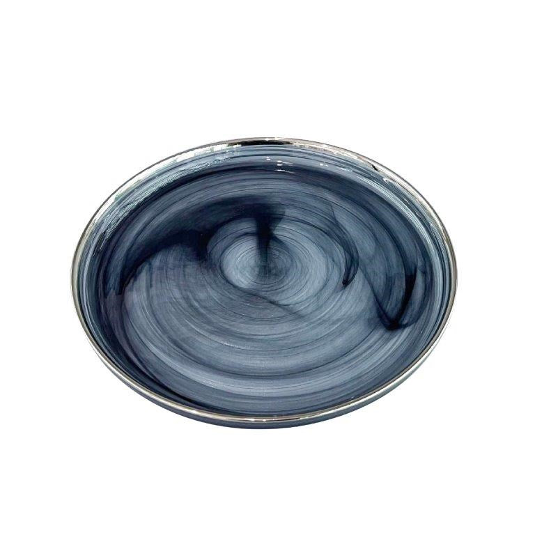 Colored Glass Serving Plate 21*2 cm