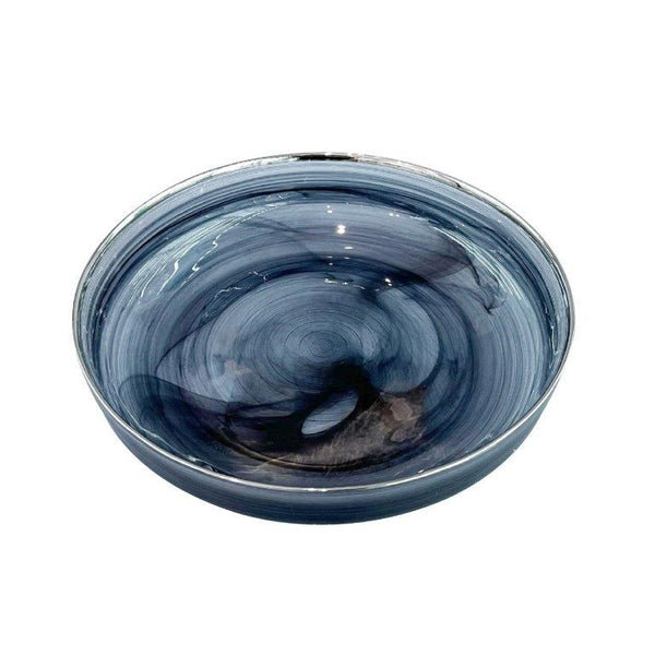 Colored Glass Serving Bowl 25*5 cm