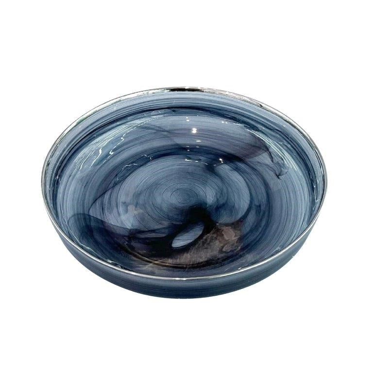 Colored Glass Serving Bowl 25*5 cm