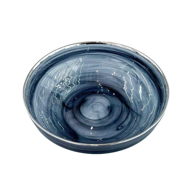 Colored Glass Serving Bowl 20*6 cm