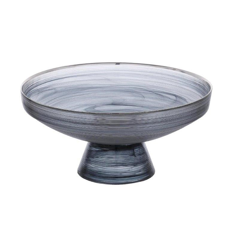 Footed Colored Glass Cake Server 33*14.5 cm