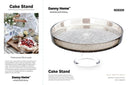 Danny Home Footed Glass Cake Server 8"