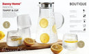 Glass Jug & Tumbler Set/5 Pcs 1790/300 ml