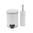 Pedal Rubbish Bin and Toilet Brush Set 5 Litre