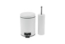 Danny Home Pedal Rubbish Bin and Toilet Brush Set 5 Litre