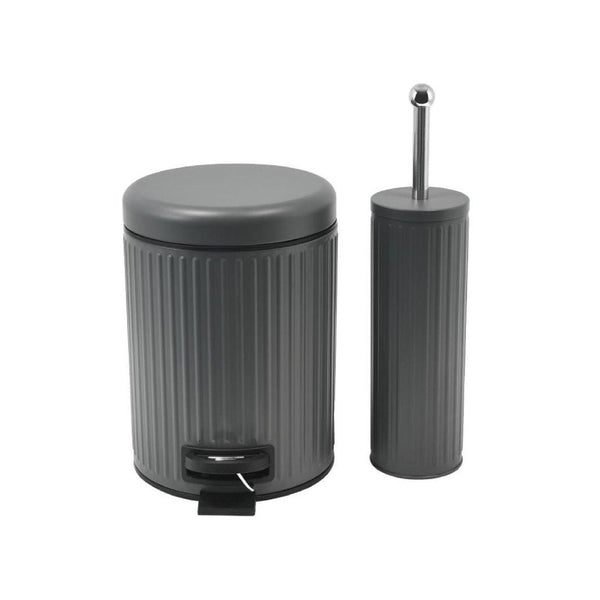 Pedal Rubbish Bin and Toilet Brush Set 5 Litre