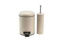 Pedal Ruubish Bin & Toilet Brush Set 5 L