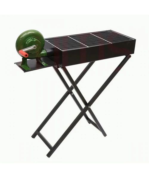 Medium Outdoor Portable Foldable Charcoal BBQ with Grill and Fan - Classic Homeware & Gifts