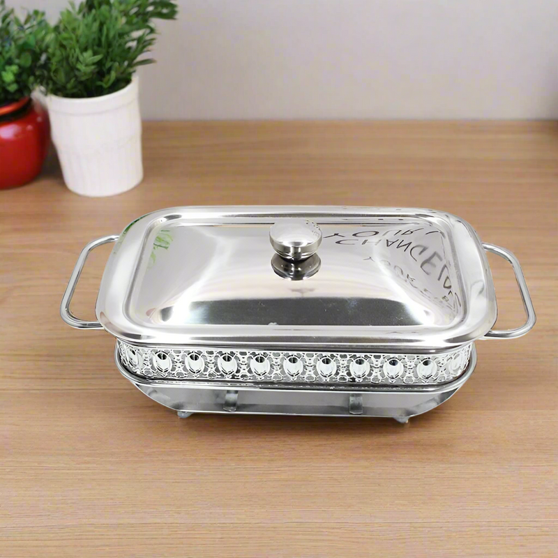 Stainless Steel Food Warmer Chafing Dish 1.5 Litre