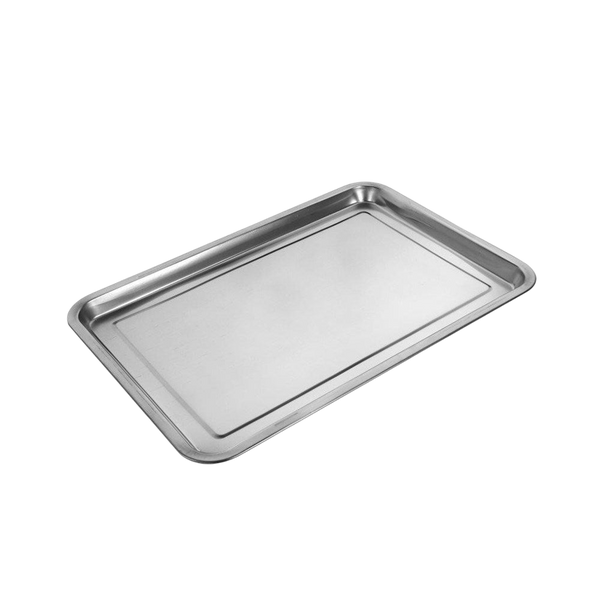 dollar store-Stainless Steel Baking Tray Rectangular Shallow 35*26 cm 2 cm Depth-Classic Homeware &amp; Gifts