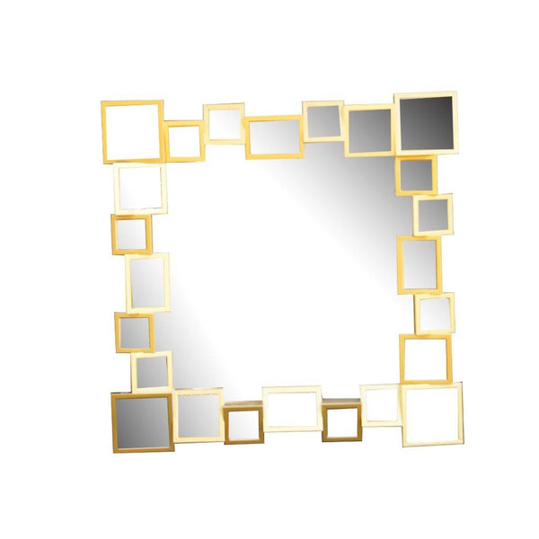 Decorative Rectangle Gold Frame Wall Mirror 66*66 cm