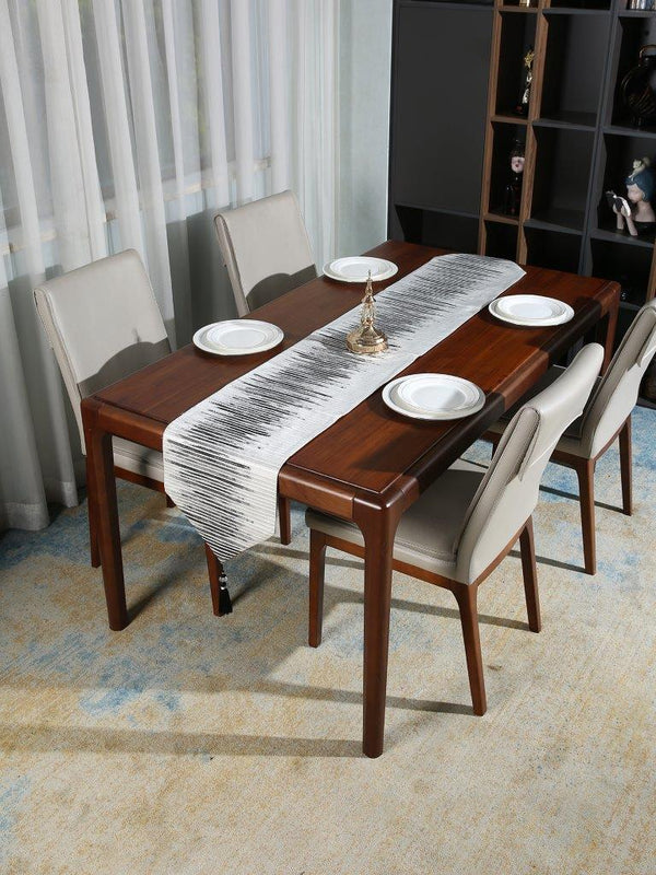 Table Runner Kitchen and Dining Abstract Black and White 210*30 cm