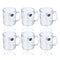 Premium Lead Free Glass Tea Cup Set of 6 pcs 390 ml