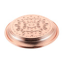 Stainless Steel Round Deep Rose Gold Serving Tray 30 cm