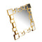 Decorative Rectangle Gold Frame Wall Mirror 66*66 cm