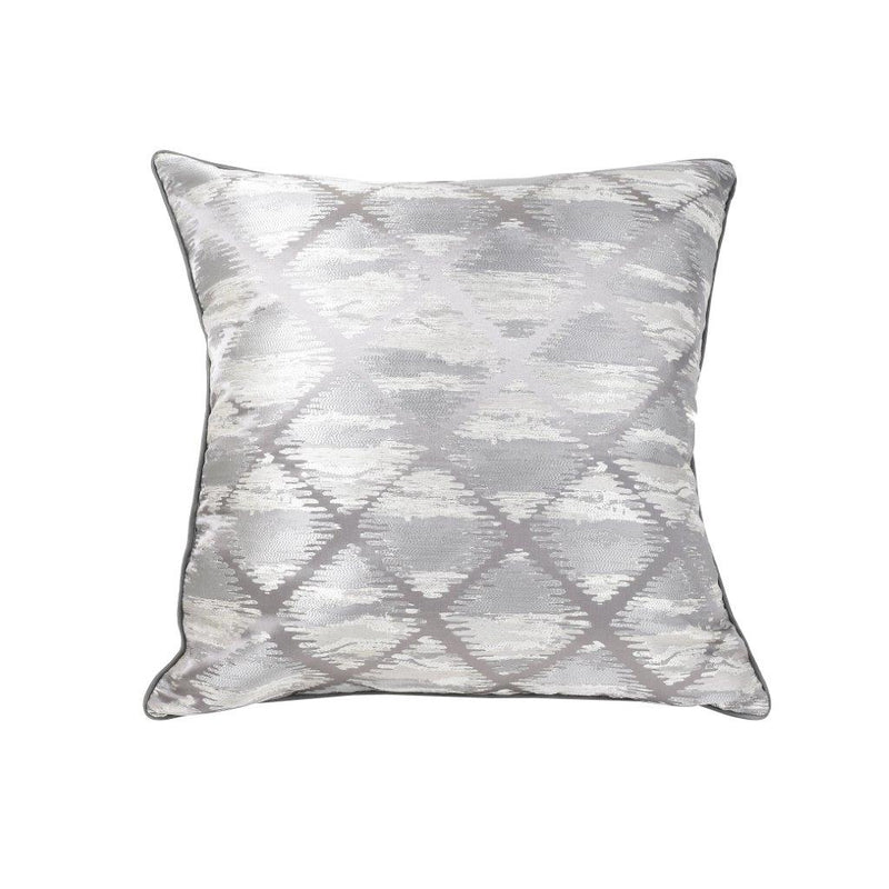 Modern Decorative Metallic Silver Geometric Pattern Cushion Cover Pillowcase 50*50 cm