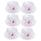 Crystal Glass Ice Cream and Dessert Bowl with Saucer Set of 6 Pcs  10*6.5/16 cm