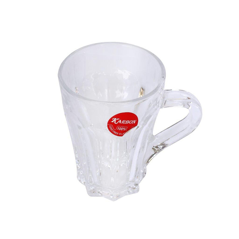 Premium Lead Free Glass Tea Cup Set of 6 pcs 158 ml