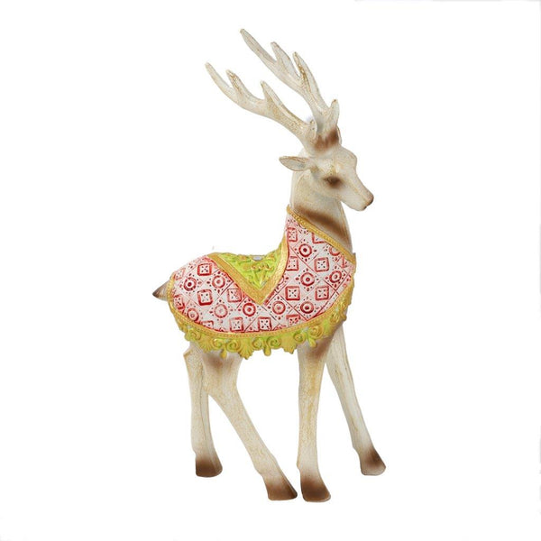 Sculpture Statue Resin Figurine Reindeer Metallic Gold Color 15*8.5*31 cm