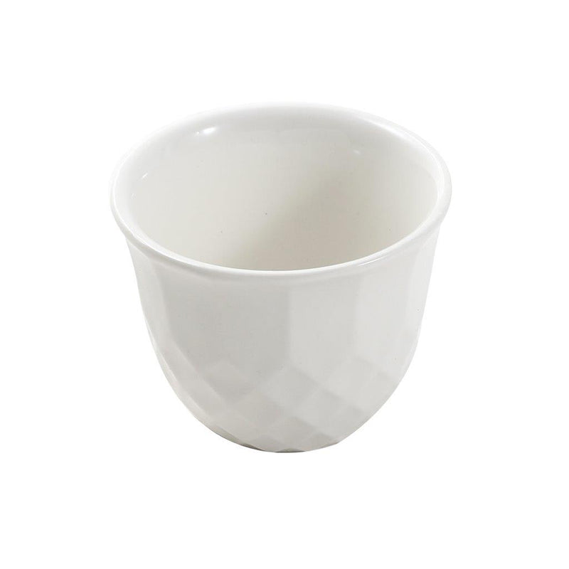 Ceramic Coffee Cawa Shafee Cup Set of 12 Pcs Abstract Design 6.5*5 cm 75 ml