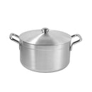 Aluminum Deep Stockpot Heavy Base Casserole with Lid Set of 7 Pcs