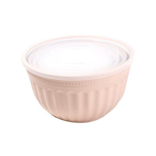 Plastic Multipurpose Airtight Mixing Bowls Salad Bowls Set of 4 Pcs