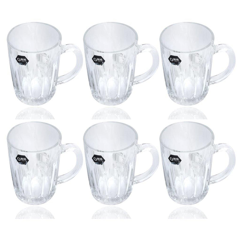 Premium Lead Free Glass Tea Cup Set of 6 pcs 250 ml