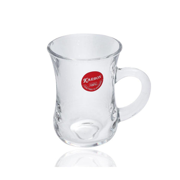 Premium Lead Free Glass Tea Cup Set of 6 pcs 145 ml (37229)