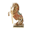 Sculpture Statue Resin Figurine Horse Deco Metallic Gold Color 18*7*25 cm