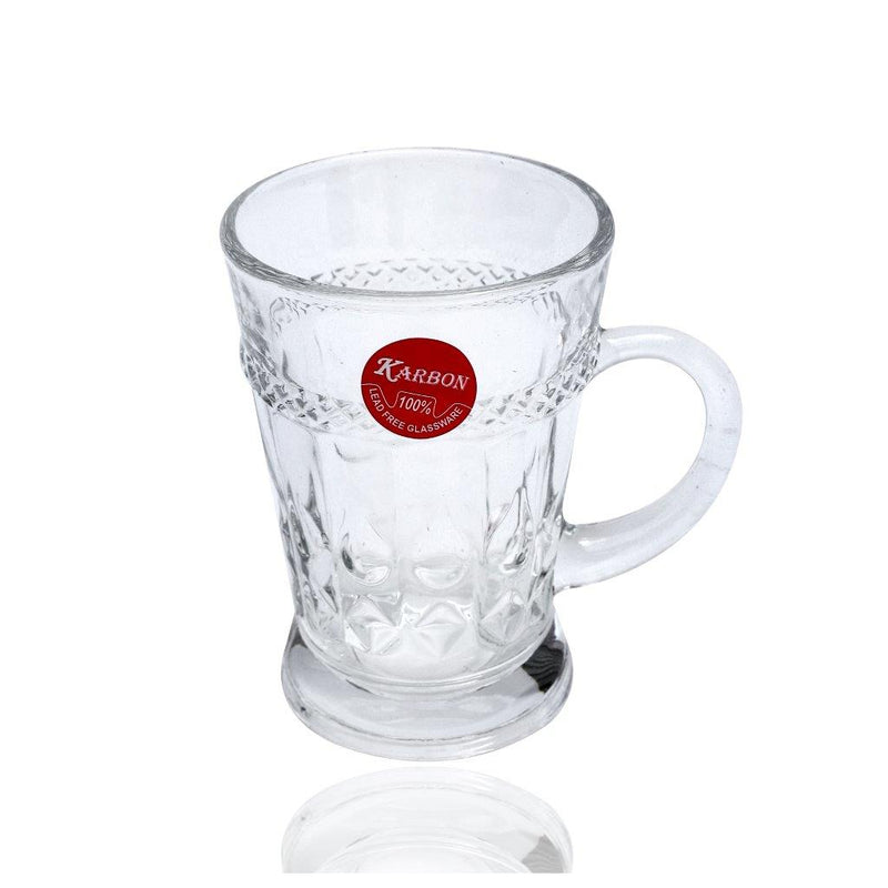 Premium Lead Free Glass Tea Cup Set of 6 pcs 170 ml