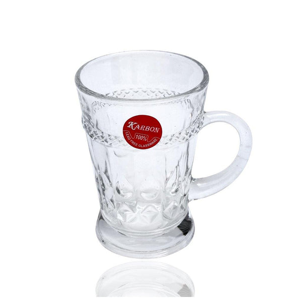 Premium Lead Free Glass Tea Cup Set of 6 pcs 170 ml