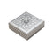 Engraved Deco Silver Candy Box Nuts and Chocolates Serving Tray 6 Compartments with Lid 42*30*5.5 cm