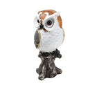 Sculpture Statue Resin Figurine Owl Mix Colour 11*8*25 cm