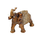 Sculpture Statue Resin Figurine Elephant Metallic Brown Colour 33*30 cm