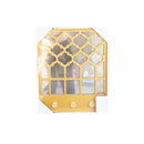 Decorative Rectangle Gold Frame Wall Mirror 39*32.5 cm