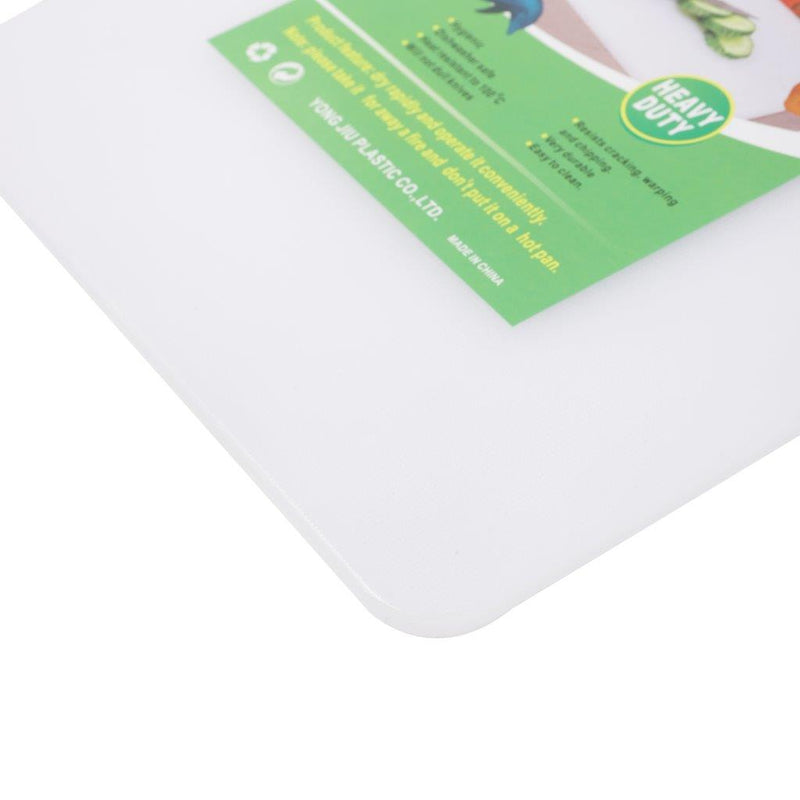 Kitchen Essential Clear White Plastic Non Slip Chopping Board 25*15*0.5 cm