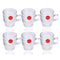 Premium Lead Free Glass Tea Cup Set of 6 pcs 165 ml