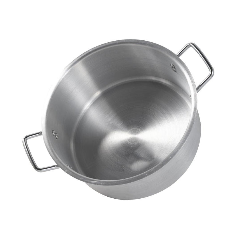 Aluminium Deep Cooking Pot Heavy Base Casserole with Lid Set of 5 Pcs 35*16;38*16.5;40*17;43*17.5;45*18 cm