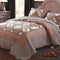Ultra Soft Polyester Brown Floral Pattern Quilt Duvet 200*240 cm