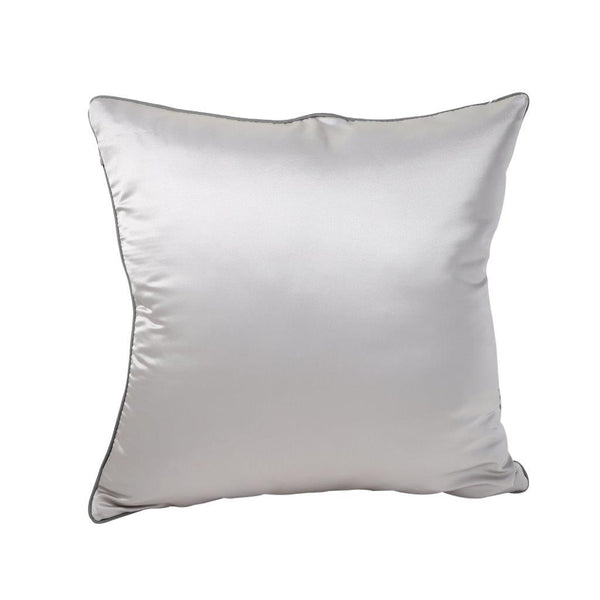 Modern Decorative Metallic Silver Geometric Pattern Cushion Cover Pillowcase 50*50 cm