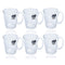 Premium Lead Free Glass Tea Cup Set of 6 pcs 300 ml