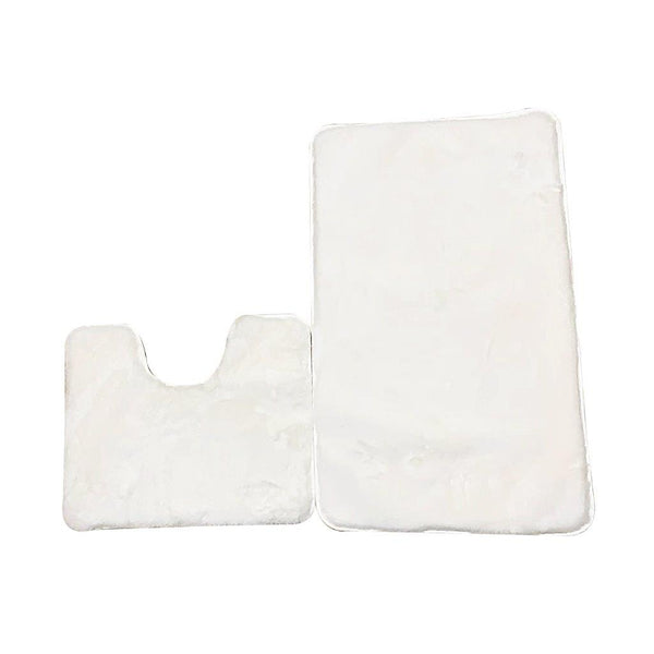 Fluffy Super Soft Non Slip Bath Set of 2 Pcs 50*80/50*40 cm