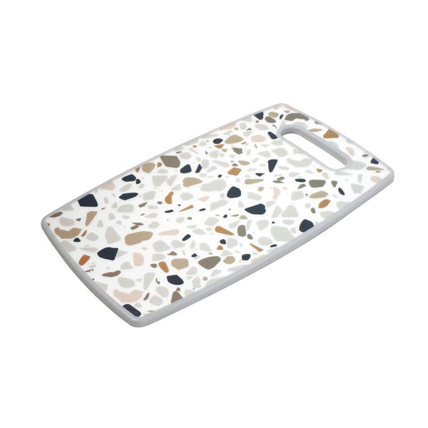 Kitchen Essential Mosaic Print Plastic Non Slip Chopping Board 29.8*19.8*1.1 cm