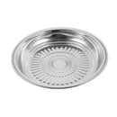 Stainless Steel Round Deep Silver Serving Tray 30 cm