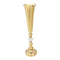 Satin Gold Elegant Metal Flower Vase Wedding Table Centrepiece 58*14 cm