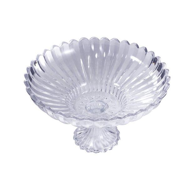 Crystal Glass Round Footed Fruit Bowl 32*19.5 cm
