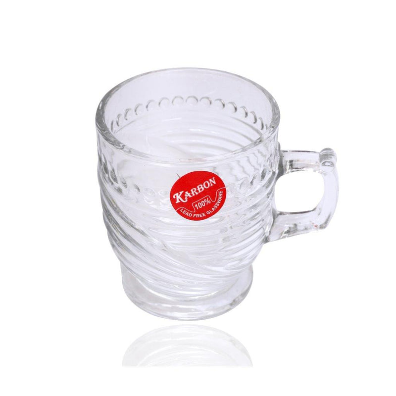 Premium Lead Free Glass Tea Cup Set of 6 pcs 165 ml