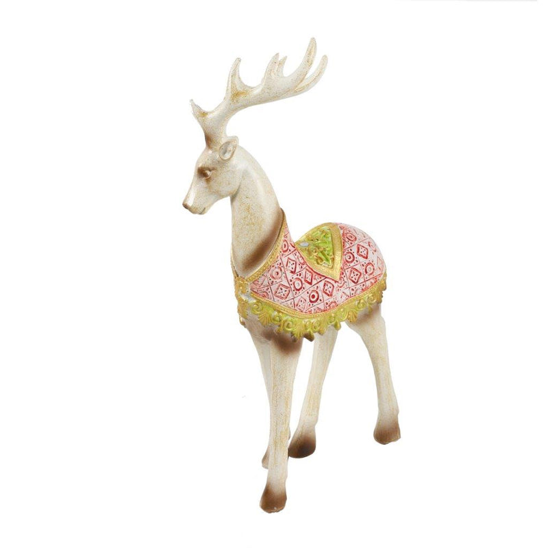 Sculpture Statue Resin Figurine Reindeer Metallic Gold Color 15*8.5*31 cm