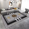 Exclusive Luxury Geometric Medallion Machine Woven Indoor Area Rug Carpet Grey with Greek Key Border 200*300 cm